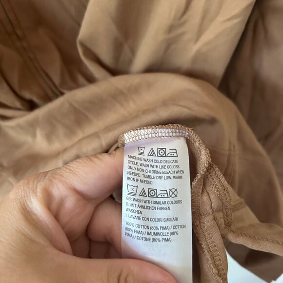 IsaacMizrahiLive Long Sleeve Full Zip Top Womens XL Brown Hooded Pockets - Picture 6 of 7